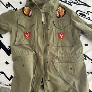Polo by Ralph Lauren Olive Green Military Patchwork Jacket